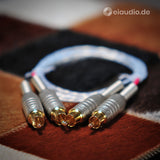 Stager Silver Solid Core Cinch/RCA - 100cm