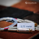 Stager Silver Solid Core Cinch/RCA - 75cm