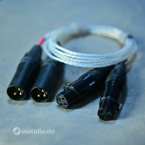 Stager Silver Solid Core XLR - 100cm
